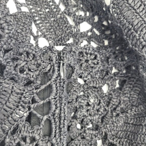 MONOGRAM Anthropologie Ramie Black Lace sleeveless top Size XS NWT - Picture 5 of 8